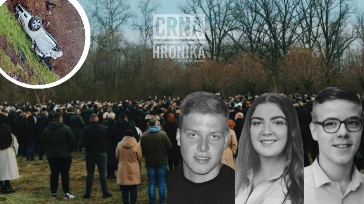 Sahranjeni sestra i dva brata koji su tragično stradali u teškoj nesreći u Brčkom