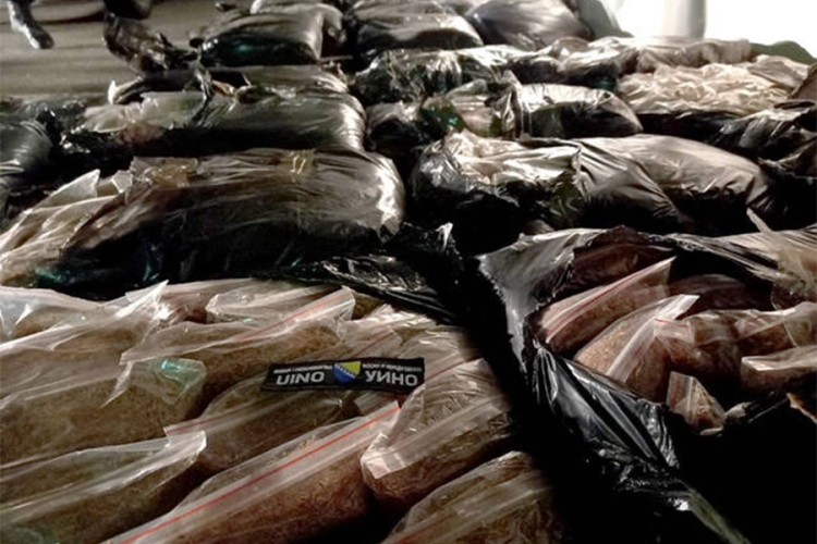 Oduzet duvan vrijedan 44.000 KM namijenjen za crno tržište BiH