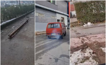 ŠOKANTNO Usred bijela dana pokušali ukrasti tramvajsku šinu /VIDEO/