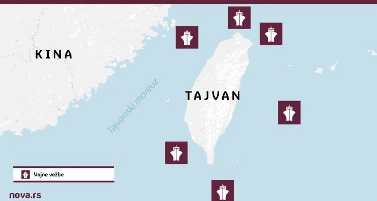 Tajvan raspoređuje raketne sisteme i brodove