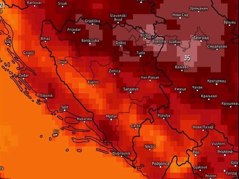 Vrućine stižu u BiH