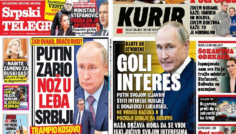 Vučićevi tabloidi žestoko napali Putina: 