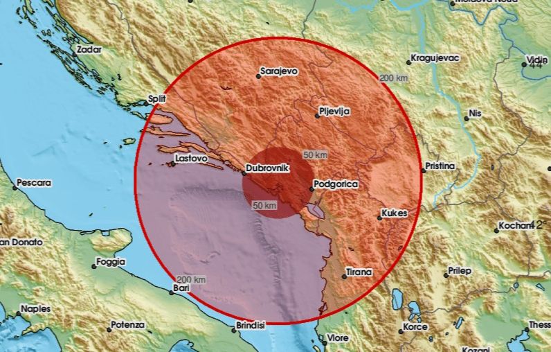 Zemljotres jačine 3,5 stepeni pogodio Crnu Goru