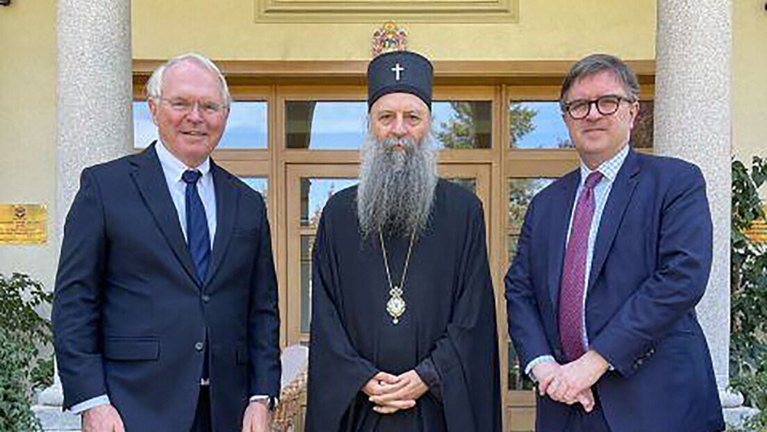 Hil i O’Brajan kod patrijarha; Porfirije poručio: KiM je dio Srbije, rezolucija o Srebrenici štetna