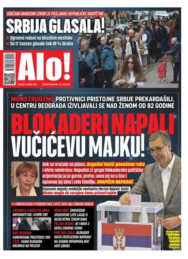 Naslovnice srpskih medija nakon izbora: Dok Danas piše o kraju Vučićeve ere, tabloidi u prvi plan stavljaju napad na njegovu majku