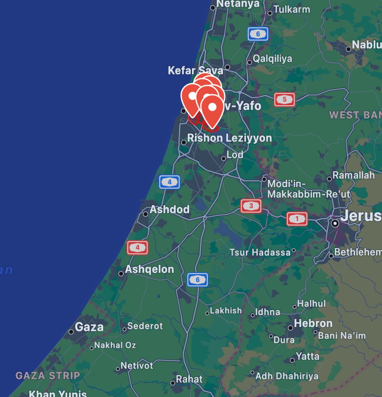 Lansirane rakete na Tel Aviv iz Pojasa Gaze