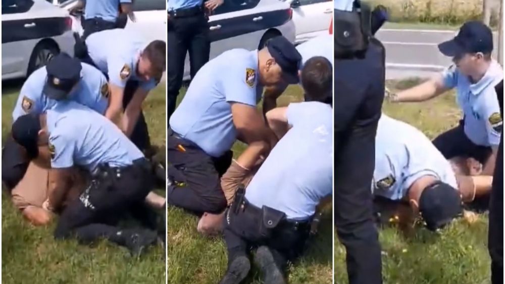 Policija brutalno hapsi poljoprivrednika u Odžaku (VIDEO)