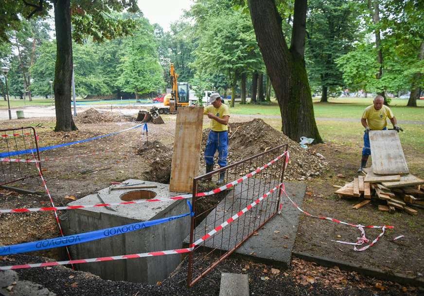 Izgradnja fontane u parku Mladen Stojanović treba biti završena ovog mjeseca