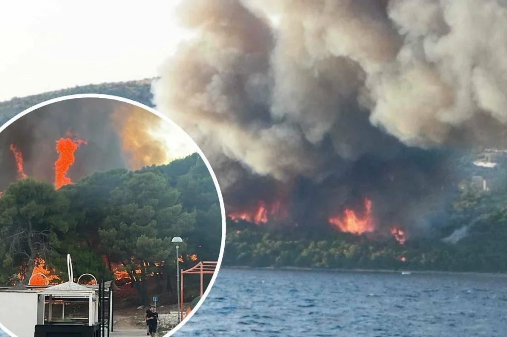 Zbog požara evakuisani turisti u Hrvatskoj: 