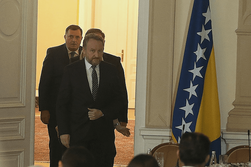 Dodik, Čović i Izetbegović sa Nelsonom i Satlerom 