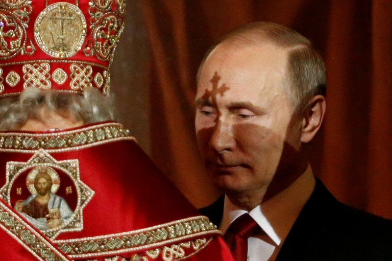 /VIDEO/Putin u Hramu Hrista Spasitelja u Moskvi ;Proukrajinski mediji i  ovom prilikom šire lažne vijesti!