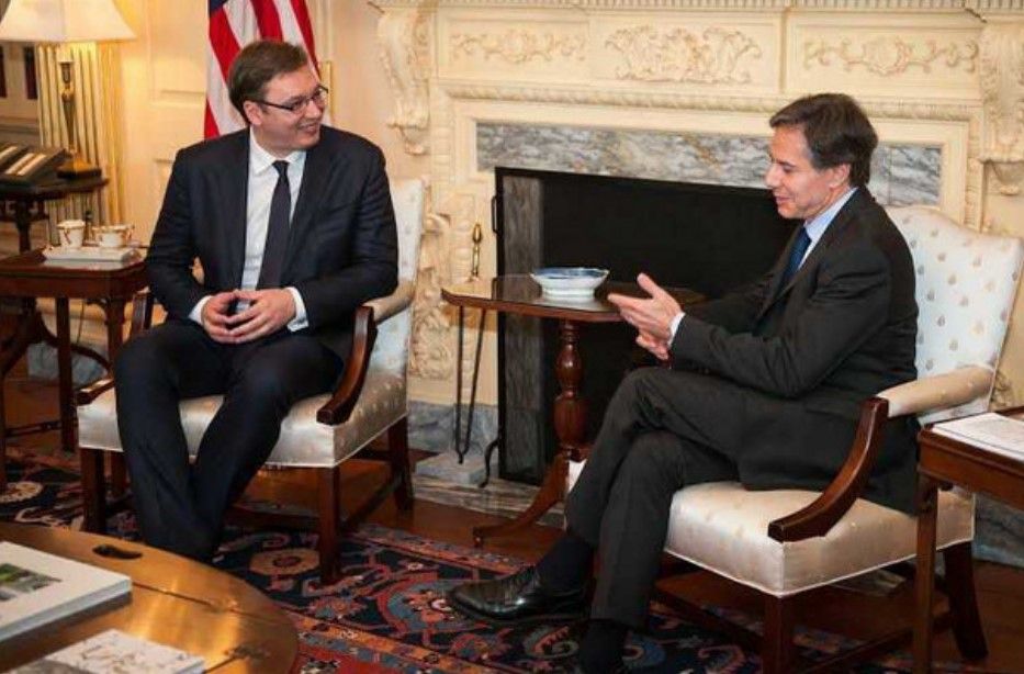 Vučić razgovarao s Blinkenom: Razmijenili stavove o dijalogu Srbije i Kosova
