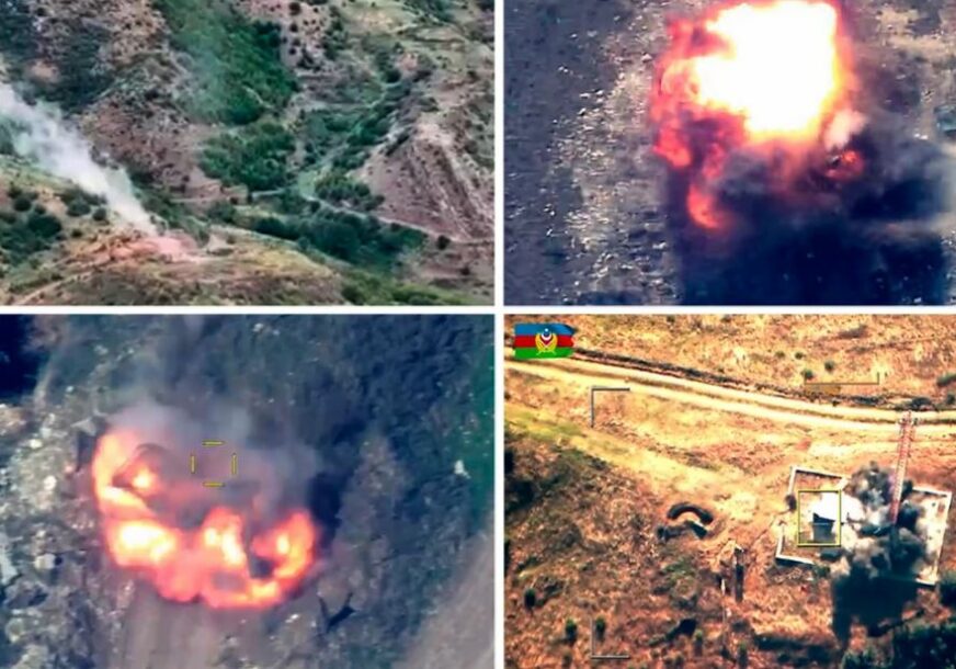 Prvi snimci napada Azerbejdžana: Odjekuju eksplozije u Nagorno-Karabahu, evakuisano 500 ljudi (VIDEO, FOTO)