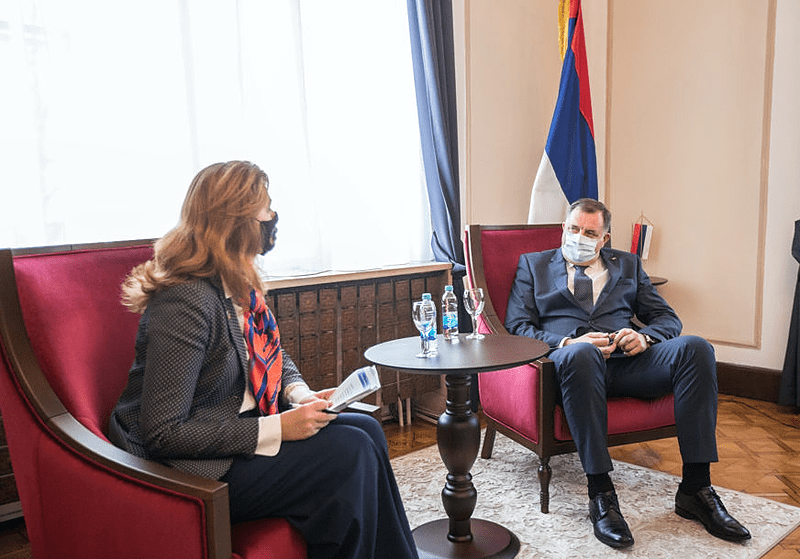 SASTANAK SA PREDSTAVNICOM UN U BiH Dodik: Fokusirani smo na nabavku vakcina protiv korone