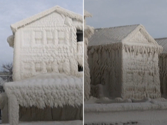 NEVJEROVATNI PRIZORI IZ KANADE! Oluja stvorila "ledeni grad" /VIDEO/