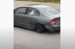 NESVAKIDAŠNJA SCENA Žena vozila bez gume na auto-putu brzinom od 100 km/h