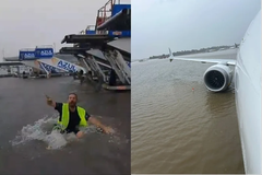 Zbog jakog nevremena španski aerodrom pod vodom i letovi obustavljeni: Putnici ostali zarobljeni (VIDEO)