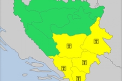Žuto upozorenje za Sarajevo i Trebinje