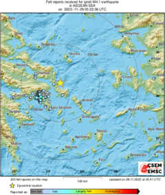 Treslo se u Grčkoj: Jak zemljotres pogodio ostrvo Evija i Atinu