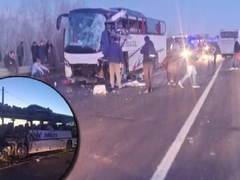 Sudar dva autobusa, poginuli vozač i putnica