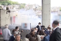 Bačena bomba na premijera Japana (VIDEO)