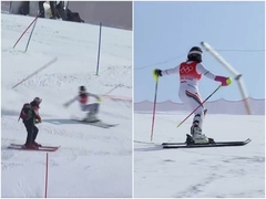 SKANDAL NA OLIMPIJSKIM IGRAMA: Pa šta radiš tu, čovječe? Bugarka poludjela na Kineze, čovek joj izletio na stazu (VIDEO)