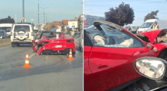 Skupocijeni Ferari RASTUREN NA KOMADE: Bježali od Hitne pomoći misleći da je policija, pa slupali automobil