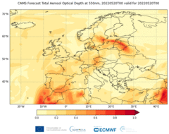 U Evropu stiže veliki oblak saharske prašine