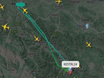 Nepoznat avion kružio nad Banjalukom pa se vratio u Sarajevo