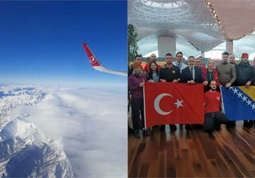 "Čast mi je prevoziti spasioce iz BiH" Pilot iz Turske održao emotivan govor tokom leta