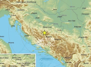ZEMLJOTRES U BIH Evo gdje se treslo tlo