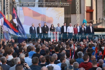 Protest opozicije na Trgu Krajine u Banjaluci
