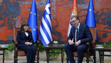 Vučić sa Sakelaropulu u Beogradu: Stav Grčke o "Kosovu" nepromijenjen