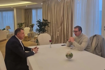 Dodik sa Vučićem: Razgovarali o briselskom dijalogu i situaciji u Republici Srpskoj