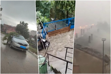 APOKALIPTIČNE SCENE! LJUDI POVRIJEĐENI, VOZILA RAZLUPANA, BUJICE Pogledajte posljedice stravičnog nevremena u Srbiji