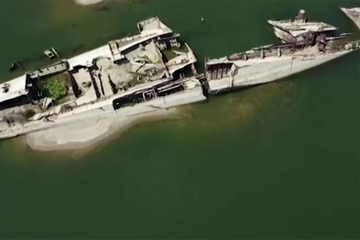 Olupine njemačkih brodova iz Drugog svjetskog rata izronile iz Dunava 🎥 