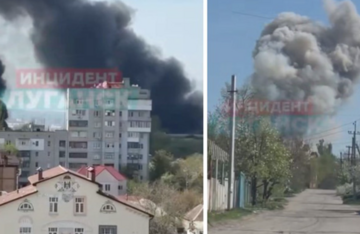 Ukrajinci napali Lugansk, gusti dim iznad grada (VIDEO)
