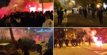 Haos na ulicama Splta: Huligani demolirali grad, uhapšeno više od 50 navijača