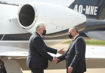 DOČEKAO GA VIŠKOVIĆ Krivokapić doputovao iz Sarajeva u Banjaluku