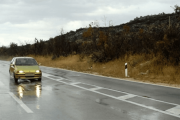 Saobraćaj po suvim ili mjestimično vlažnim kolovozima