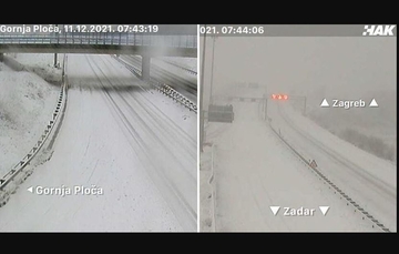 Hrvatsku zahvatilo nevrijeme: Snijeg zatrpao Liku, na putevima "zimska idila"